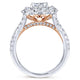 Gabriel & Co. 14k Two Tone Gold Embrace Double Halo Engagement Ring