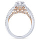 Gabriel & Co. 14k Two Tone Gold Infinity Twisted Engagement Ring