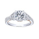 Gabriel & Co. 14k Two Tone Gold Infinity Twisted Engagement Ring
