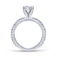 Gabriel & Co. 14k White Gold Contemporary Straight Engagement Ring