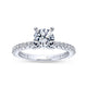 Gabriel & Co. 14k White Gold Contemporary Straight Engagement Ring