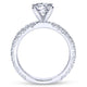 Gabriel & Co. 14k White Gold Contemporary Straight Engagement Ring