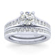 Gabriel & Co. 14k White Gold Contemporary Straight Engagement Ring