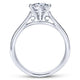 Gabriel & Co. 14k White Gold Contemporary Straight Engagement Ring
