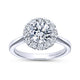 Gabriel & Co. 14k White Gold Contemporary Halo Engagement Ring