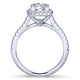 Gabriel & Co. 14k White Gold Contemporary Halo Engagement Ring
