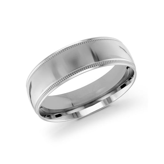 Malo White Gold Men's Wedding Band 7mm J-209-07WG