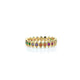 Gold & Rainbow Vertical Marquise Eternity Ring
