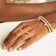 Gold & Diamond Pyramid Eternity Ring
