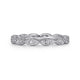 14K White Gold Diamond Bujukan Marquise Station Ring