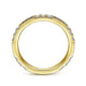Gabriel & Co. LR4572Y45SA 14K Yellow Gold Sapphire Baguette and Diamond Stackable Ring
