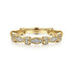 14K Yellow Gold Geometric Stackable Diamond Ring