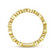 14K Yellow Gold Diamond Bezel Station Diamond Stackable Ring