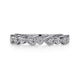 Gabriel & Co. LR4748W45JJ 14K White Gold Pear and Round Station Stackable Diamond Ring