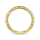 14K Yellow Gold Hand Carved Stackable Diamond Ring