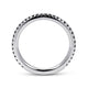 Gabriel & Co. LR4885W4JBD 14K White Gold Black Diamond Stackable Ring