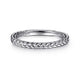 Gabriel & Co. LR4910CW4JJJ 14K White Gold Braided Stackable Ring