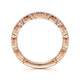 Gabriel & Co. LR4912K45JJ 14K Rose Gold Geometric Diamond Stackable Ring