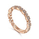 Gabriel & Co. LR4912K45JJ 14K Rose Gold Geometric Diamond Stackable Ring