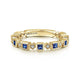 Gabriel & Co. LR4912Y45SA 14K Yellow Gold Geometric Sapphire and Diamond Stackable Ring