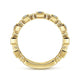 Gabriel & Co. LR4912Y45SA 14K Yellow Gold Geometric Sapphire and Diamond Stackable Ring