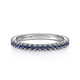 Gabriel & Co. LR50889W4JSA 14K White Gold Sapphire Stackable Ring