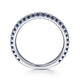Gabriel & Co. LR50889W4JSA 14K White Gold Sapphire Stackable Ring