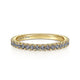 Gabriel & Co. LR50889Y4J25 14K Yellow Gold Manmade Alexandrite Stackable Ring