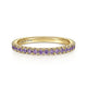 Gabriel & Co. LR50889Y4JAM 14K Yellow Gold Amethyst Stackable Ring