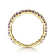 Gabriel & Co. LR50889Y4JAM 14K Yellow Gold Amethyst Stackable Ring