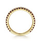Gabriel & Co. LR50889Y4JGN 14K Yellow Gold Garnet Stacklable Ring