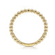Gabriel & Co. LR51172Y4JJJ 14K Yellow Gold Bujukan Beaded Stackable Ring