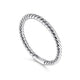 Gabriel & Co. LR51173W4JJJ 14K White Gold Twisted Rope Stackable Ring