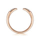 Gabriel & Co. LR51177K45JJ 14K Rose Gold Open Diamond Tipped Stackable Ring