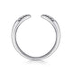 Gabriel & Co. LR51177W45JJ 14K White Gold Open Diamond Tipped Stackable Ring