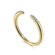 Gabriel & Co. LR51177Y45JJ 14K Yellow Gold Open Diamond Tipped Stackable Ring