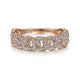 Gabriel & Co. LR51181K45JJ 14K Rose Gold Chain Link Stackable Diamond Ring