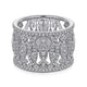 Gabriel & Co. LR51336W45JJ 14K White Gold Wide Open Pattern Diamond Ring