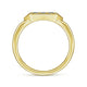 Gabriel & Co. LR51464Y45SA 14K Yellow Gold Diamond and Trio Princess Cut Sapphire Ladies Ring