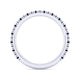 Gabriel & Co. LR51580W45SA 14K White Gold Sapphire and Diamond Stackable Band