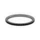 Gabriel & Co. LR51592B4JBD 14K White Gold-Black Rhodium Black Diamond Stackable Diamond Band