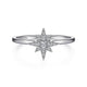 Gabriel & Co. LR51609W45JJ 14K White Gold Diamond Starburst Ring