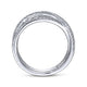 Gabriel & Co. LR51634W45JJ 14K White Gold Diamond Criss Cross Ring