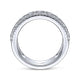 Gabriel & Co. LR51657W45JJ 14K White Gold Three Row Diamond Band