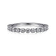 Gabriel & Co. LR51698W45JJ 14K White Gold Single Prong Diamond Band