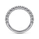 Gabriel & Co. LR51698W45JJ 14K White Gold Single Prong Diamond Band