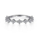 Gabriel & Co. LR51700W45JJ 14K White Gold Diamond Cluster Station Stackable Ring