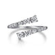 Gabriel & Co. LR51725W45JJ 14K White Gold Diamond Bypass Open Ring