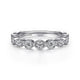 Gabriel & Co. LR51750W45JJ 14K White Gold Geometric Diamond Stackable Ring