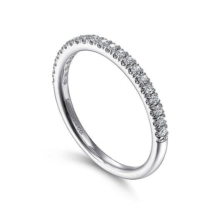 Gabriel & Co. LR51756W45JJ 14K White Gold Diamond Stackable Ring